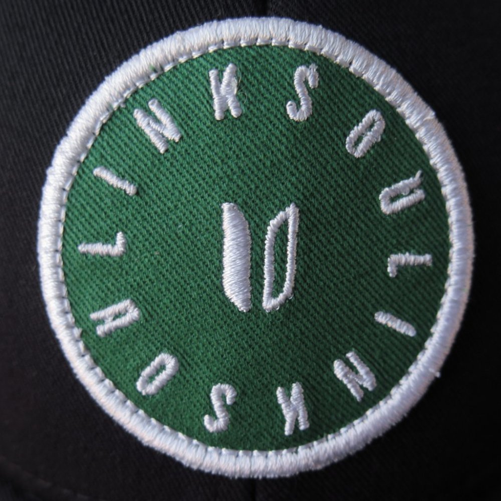 Linksoul LS894 Green Patch Black Trucker Hat (OS) NEW! ⛳️